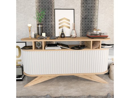 HANAH HOME Komoda Stor Oak White