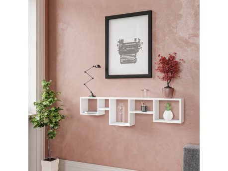 HANAH HOME Zidna polica Amanos White