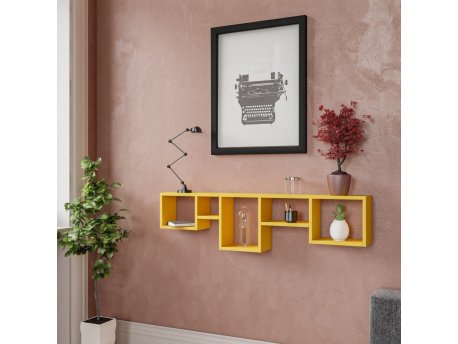 HANAH HOME Zidna polica Amanos Yellow