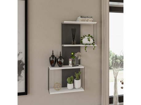 HANAH HOME Zidna polica Destan White