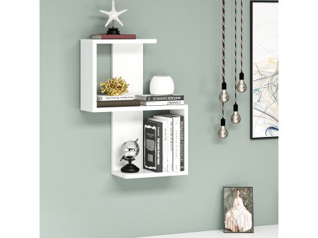 HANAH HOME Zidna polica Octa White