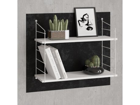 HANAH HOME Zidna polica Armoni 2'li Shiny White