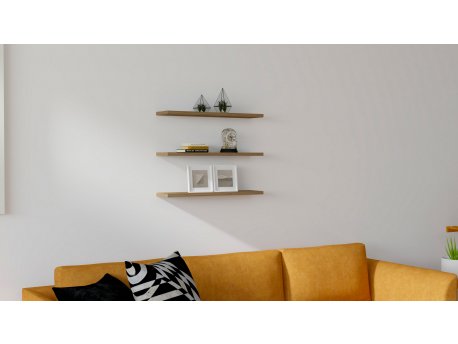 HANAH HOME Zidna polica Boss Walnut