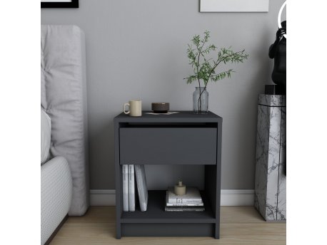 HANAH HOME Noćni stočić Sheridan Anthracite