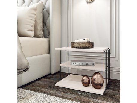 HANAH HOME Pomoćni stočić Lifon White