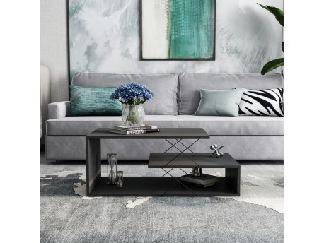 HANAH HOME Sto za dnevnu sobu Cayenne Anthracite