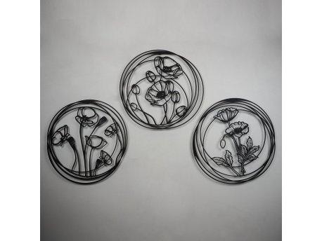 WALLXPERT Zidna dekoracija Poppy Flowers APT356MS