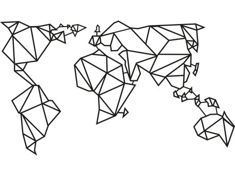 WALLXPERT Zidna dekoracija World Map2