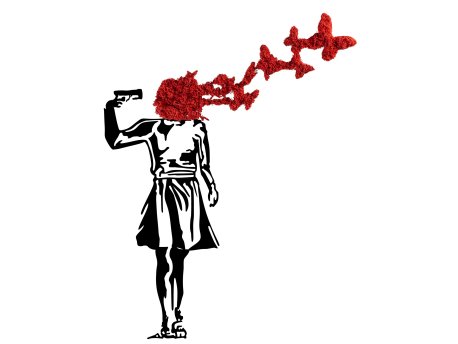 WALLXPERT Zidna dekoracija Banksy 9 1