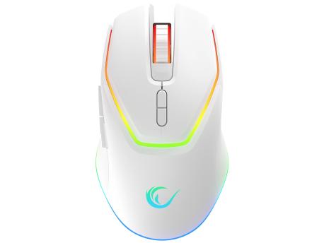 RAMPAGE Vortex M1 RGB bežični gejmerski miš beli