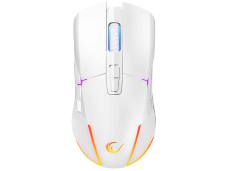 RAMPAGE Nova M4 RGB bežični gejmerski miš beli