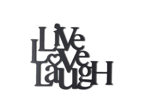 WALLXPERT Zidna dekoracija Live Love Laugh