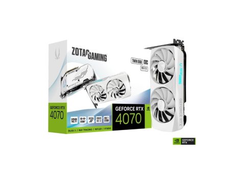ZOTAC GeForce RTX 4070 Twin Edge OC White Edition 12GB DDR6 192 bit ZT-D40700Q-10M