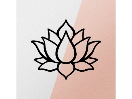 WALLXPERT Zidna dekoracija Lotus Flower 1 Metal Decor