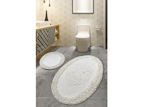 L`ESSENTIEL MAISON Kupatilski otirač Piante Oval Ecru
