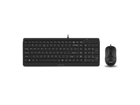 A4 TECH Tastatura i miš F1512 YU-LAYOUT USB, Black