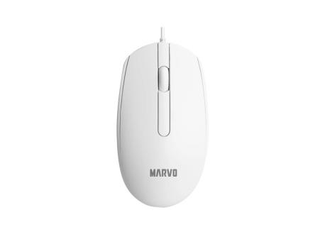 MARVO MIŠ USB MS003WH OFFICE BELI