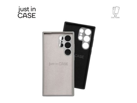 JUST IN CASE Paket maski za telefon Samsung 2u1 S24 Ultra CRNI