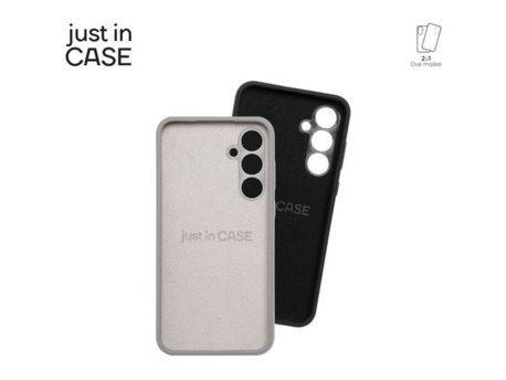 JUST IN CASE Paket maski za telefon Samsung 2u1 Galaxy A35 CRNI