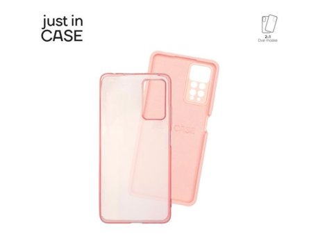 JUST IN CASE Paket maski za telefon 2u1 Redmi Note 12 PINK
