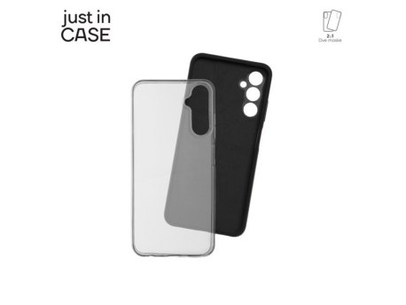 JUST IN CASE Paket maski za telefon 2u1 Samsung Galaxy A05S CRNI