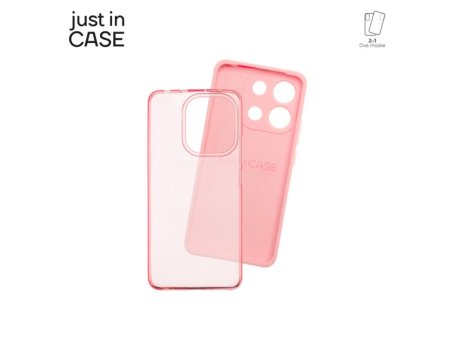 JUST IN CASE Paket maski za telefon 2u1 Redmi Note 13 PINK