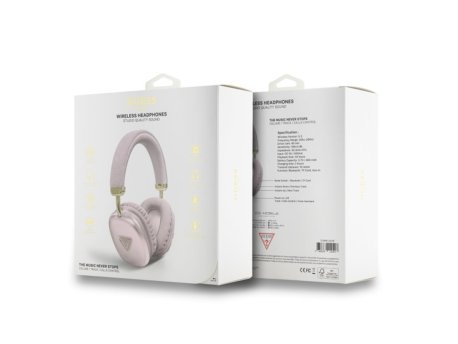 Guess Bluetooth slušalice TRIANGLE LOGO PINK