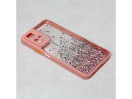 TERACELL Maska Frame Glitter za Xiaomi Redmi Note 11 Pro Plus/Poco X4 NFC roze