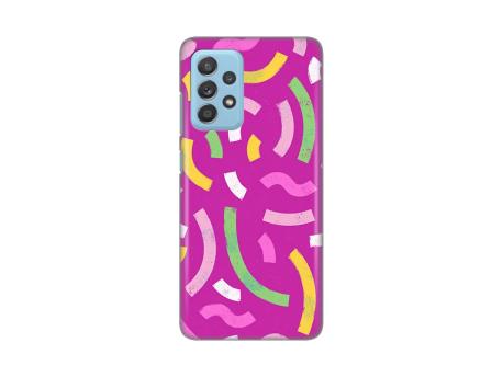 TERACELL Maska za Samsung A525F/A526B/A528B Galaxy A52 4G/A52 5G/A52s 5G Happy Lines pink