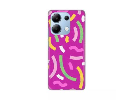 TERACELL Maska za Xiaomi Redmi Note 13 4G (EU) Happy Lines pink