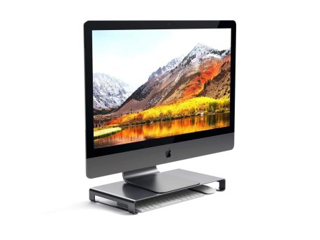 SATECHI Slim Aluminum Monitor Stand - Space Grey