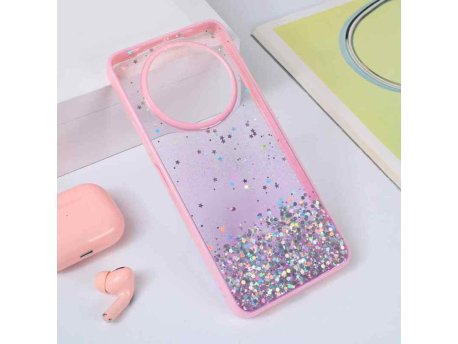 TERACELL Maska Frame Glitter za Xiaomi Redmi A3 Roze