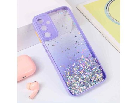 TERACELL Maska Frame Glitter za Samsung A156 Galaxy A15 5G Ljubičasta