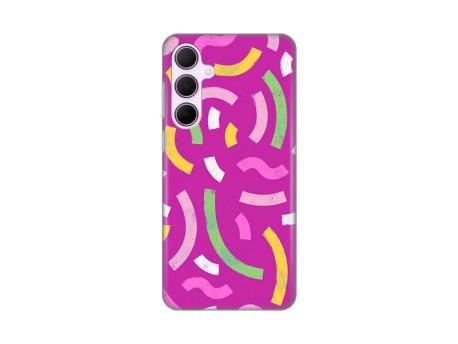 TERACELL Maska za Samsung A356B Galaxy A35 5G Happy Lines pink