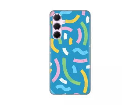TERACELL Maska Silikonska Print za Samsung A356B Galaxy A35 5G Happy Lines blue