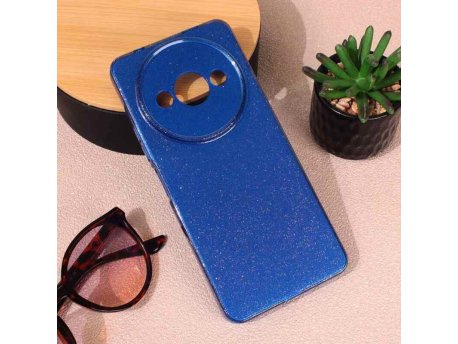 TERACELL Maska Sparkle Dust za Xiaomi Redmi A3 Tamno plava