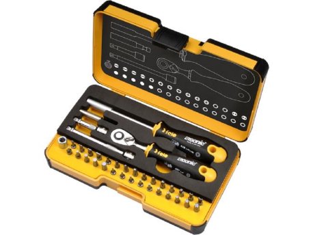 FELO Set alata XL-Strongbox R-GO 36 sa čegrtaljkom SL/HEX/PH/PZ/TX/SQ/SP 05783606 36 kom