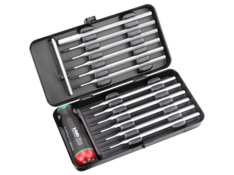 FELO Set Nm-Box sa moment šrafciger 0,6-1,5 Nm i nastavci SL/PH/PZ/TX/TX+ 10099116 12 kom
