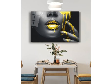 WALLXPERT Dekorativna slika od kaljenog stakla LIPS 2 (0523) 72 x 46cm