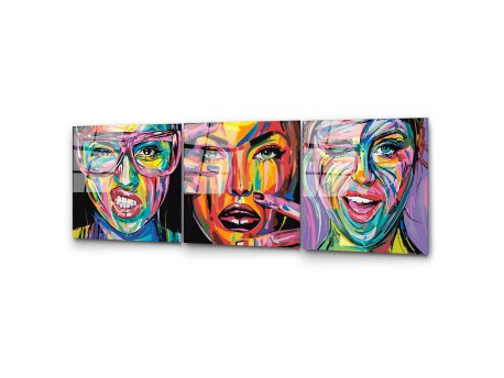 WALLXPERT Dekorativna slika od kaljenog stakla SMILE 3 (UV 852) 50 x 50cm
