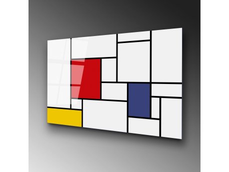 WALLXPERT Dekorativna slika od kaljenog stakla WHITE 1 (UV 181) 70 x 100cm
