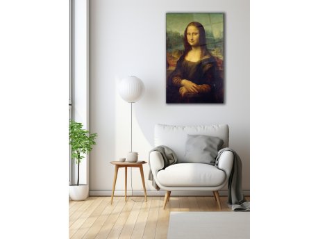 WALLXPERT Dekoraitvna slika od kaljenog stakla Mona Liza (0721) 72 x 46 cm