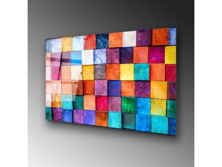 WALLXPERT Dekorativna slika od kaljenog stakla COLORS (UV 226) 70 x 100