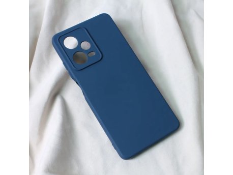 TERACELL Maska Soft Velvet za Xiaomi Redmi Note 12 Pro 5G Tamno plava