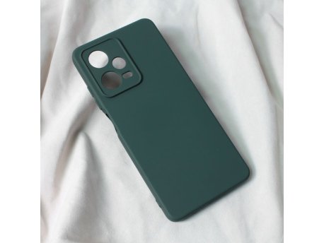 TERACELL Maska Soft Velvet za Xiaomi Redmi Note 12 Pro 5G Ttamno zelena