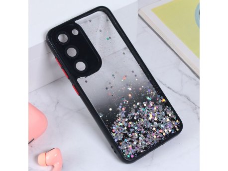 TERACELL Maska Frame Glitter za Samsung S916B Galaxy S23 Plus Crna