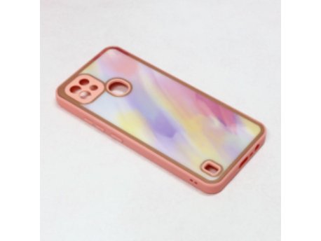 TERACELL Maska Candy Marble za Realme C21 Svetlo ljubicasta