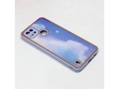 TERACELL Maska Candy Marble za Realme C21 lila