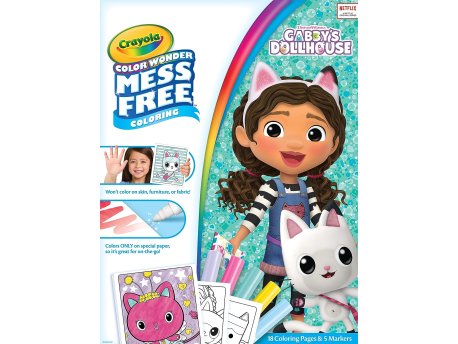 CRAYOLA Bojanka sa flomasterima Color Wonder - Gabby's Dollhouse (GA752861)