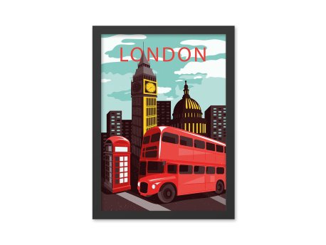 WALLXPERT Dekorativna slika London 8 (40 x 55)